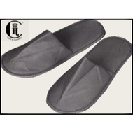 HOTEL/HOMESTAY/AIRBNB/TRAVEL/SPA DISPOSABLES SLIPPER NON-WOVEN SLIPPERS-BLACK 10PAIR