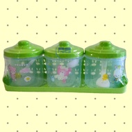 Round Spice Jar Set Contains 3 Spice Jars Set