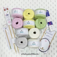 10 Pieces DMC Angel Baby Knitting Bamboo Wool Yarn (Total 500g)