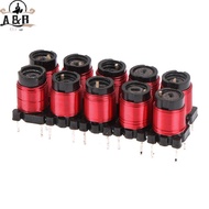 [A&B] 10pcs 50T 13uh-34uH Adjustable High-Frequency Ferrite Core Inductor Adjustable High Frequency 