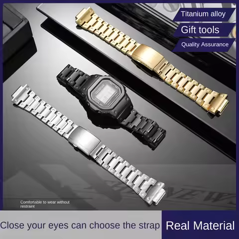 Titanium alloy set for Casio G-SHOCK 3229 mod kit GW-M5610 DW-5600 GW-B5600 g-5600u bracelet+case Si
