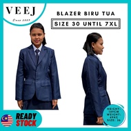 BLAZER NAVY BAJU KOD SEKOLAH SIZE BESAR BLAZER PEJABAT  I BERKUALITI  I 100% SELESA
