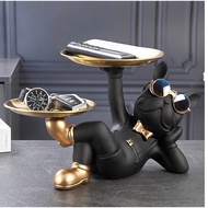 UNIQUE TRAYING Bull Dog Tray Display / Tray Accessories / Art Work Decorative Display / Display and 