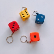 Soft Dice Keychain Squeezeable