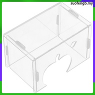 🎤 Hamster Hideaway Toys Rumah Haiwan Kecil Clear Acrylic 5.1X3.3X3.1in 1Pcs