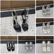 Kasut perempuan JC silver color 9.5cm  heels luxury sneakers women heels for women