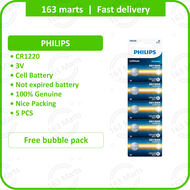 PHILIPS 1220 button Battery coin Bateri 3V lithium cell Batteri car keyless fob CR1220 STB13