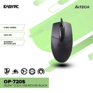 ♞,♘EasyPC | A4Tech OP-720 and OP-720s Usb Plug and Play Dust resistant wheel Wired Mouse Black