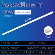 (30หลอด)หลอดไฟLED T8 ขั้วสีทอง ซุปเปอร์ไบรท์ 20W 36W ขั้วสีขาว ความสว่างปกติ 9W18W  หลอดไฟสั้น 60cm.