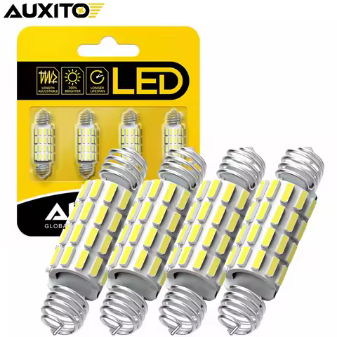 AUXITO C10W C5W LED Canbus Error Free Festoon 39mm 42mm LED Spring Dome Lights Car Interior Bulb Rea