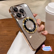 Glitter Magnetic Phone Case For OPPO Reno 14 Pro 14F F A5 2025 Pro Find X8s Plus F29 Pro Luxury Blin