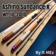 ของแท้ ราคาถูก คันเบ็ดตกปลา คันหน้าดิน คันสปิ๋ว กราไฟท์ Ashino Sundance X-Cross Line wt. 10-20 lb.