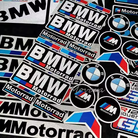 New Reflective Car Motorcycle Sticker Decals Tank Stickers For Bmw M 50TH Power Performance E28 E30 