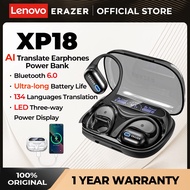Lenovo erazer XP18 AI translation earphones Bluetooth 6.0 LED power display 3000mAH large battery Po