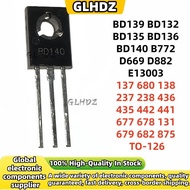 5 Pieces BD139 BD132 BD135 BD136 BD140 B772 D669 D882 E13003 137 680 138 237 238 436 435 442 441 677