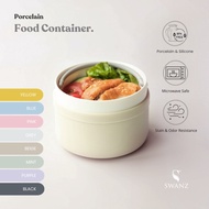 SWANZ Lunch Bowl 550ml - Ceramic Meal Prep Lunch Box Food Container, Airtight, Bento Box