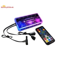 Remote RGB Lighting Music Controller Chassis Fan Desktop Computer Chassis Fan Controller RF Remote Control