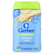 Gerber - 嘉寶 有機燕麥粉 燕麥糊 第 1 階段輔食 227g [平行進口]