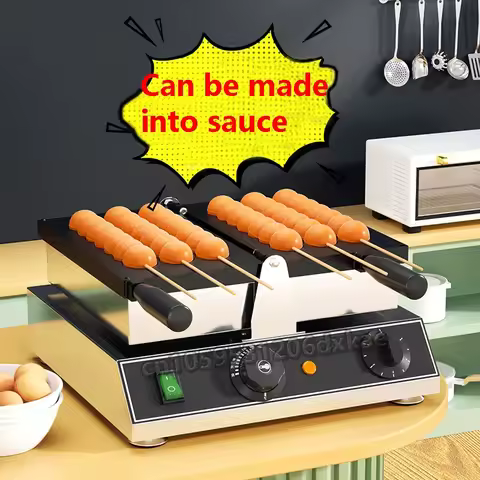 1600W Waffle Cake Machine Gourd String Cake Electric Waffle Biscuit Ball Cake Baking Machine