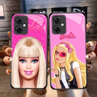 DF-95 Pink Barbie Doll TPU HD Glass Casing for Xiaomi Redmi 12 13 Note 12 13 Poco X5 Pro