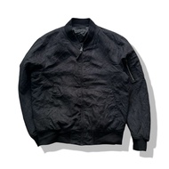 Uniqlo Black Velvet Bomber Jacket Chest Size 44