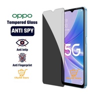 LAYAR Tempered Glass Anti Spy Oppo A17 A17k A16 A16k A16e A16s A15 A15s A12 A12e A12s A11 A11k A5 20