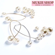 Mukie shop DIY ขายส่ง จุกต่างหู ทับหลังมุก ขนาด 8mm และ 12mm อะไหล่ต่างหู Mukie shop มุกี้ ช้อป