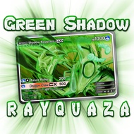 KARTU POKEMON TCG HOLOGRAM ENGLISH VERSION SHADOW GREEN RAYQUAZA