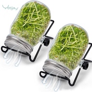 [szlztmy1] 2x Jar Sprouting Lids for Canning Jars with 2 Sprouting Stands Sprouting Jar