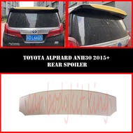 TOYOTA ALPHARD AH30 /TOYOTA VILLFIRE 2015-2021 REAR SPOILER LIP ATAP DEPAN ABS/CARBON LOOK ABS SKIRT