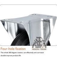 8" Black Dead Rubber Wheels 8 Inch Display Case Wheels Best 8 Inch 200Mm Riddex Wheels