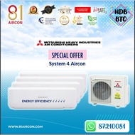 81Aircon【Mitsubishi Heavy Industry】R32 SCM Series System 3 ( 5 ticks )