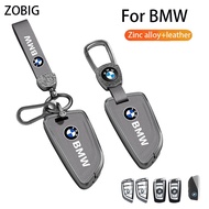 ZOBIG Zinc Alloy Leather Key Cover for BMW 1-7 Series X1 X3 X4 X6 X7 M5 M6 i3 i7