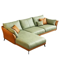 Lafloria Home Decor Leather Sectional Sofa_ 4 L Seater (Right)