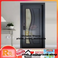 &lt; Nyatoh Frosted Glass &gt; RRG71--F Nyatoh Full Solid Door | Main Door | Pintu Kayu | Malaysia Door | Pintu rumah