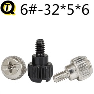 American Made 6 #-32 * 5 * 6 Coarse Thread 3.5 DIY Computer Case Screws Tool-Free Hand Screws Side P