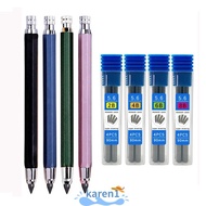 KAREN Mechanical Pencil, Drawing Writing Tool Metal Automatic Pencil, Creative 2B/4B/6B/8B Pencil Re