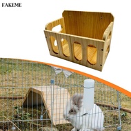 [dolity21] Wooden Rabbit Hay Feeder, Rabbit Hay Dispenser, Small Animal Hedgehog Hay Holder