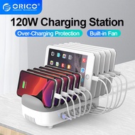 ORICO USB Fast Charger Multi Port PD120W 5V 2.4A Multi USB Charging Station Home Office Charger for 