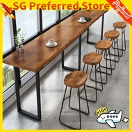((Simple Installation) Solid Wood Bar Table/Bar Chair/Bar Table Chair/High Table/Narrow Table/Wooden
