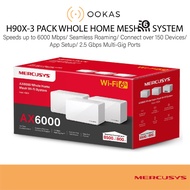 Mercusys (By TP-LINK) Halo H90X AX6000 2.5G Port Whole Home Mesh WiFi 6 Router System [DECO X60 X80]