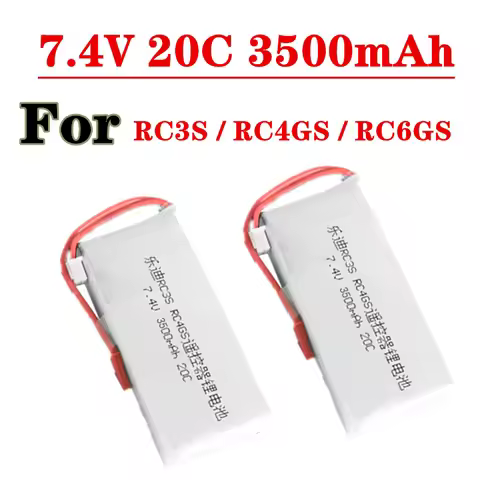 Upgraded 2S 7.4V 3500mah 20C Lipo Battery For Radiolink RC3S RC4GS RC6GS Transmitter Model Aircraft 