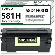 TUHUO 58D1H00 Black 1-Pack Toner for Compatible Replacement for Lexmark MS725, MS821 MS822 MS823 MS8
