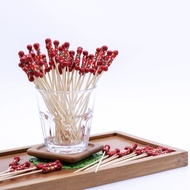 Fruit Stick Fruit Stick Bamboo Stick Flower Stick Fruit Fork Sushi Stick Fork Creative Cocktail Stic