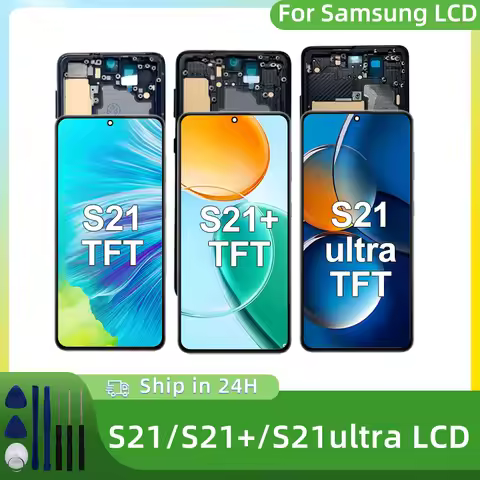 TFT For Samsung Galaxy S21 Display SM-G991B Touch Screen For Galaxy S21 Ultra Display SM-G998B S21 P
