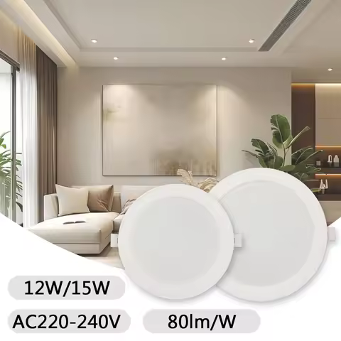 1PCS 220V 4&5 inch LED Downlights 12W/15W,3000K or 4000K,Super-Bright,Anti-Flicker,Premier Choice fo