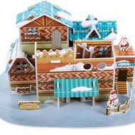 3D Jigsaw Puzzle Christmas  3D Puzzle Christmas Village Snow Cottage