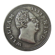 Antique Crafts Indian Ancient Coins 0.25 Rupees 1835 Copper Silver Plated Hot Sale Commemorative Coi