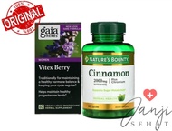 Paket PCOS Gaia Vitex Berry 60 Caps + Nature's Bounty Cinnamon 100 Cap