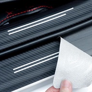 ali  High-quality Carbon Fiber Car Door Sill Protector Sticker For Audi Q5 Q3 Q2 Q7 A3 B5 B6 B7 B8 B